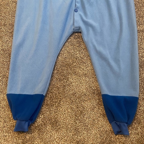 Disney Stitch Sleepwear One Piece Adult Costume Pajamas Plush Hood Size Medium - Picture 2 of 8